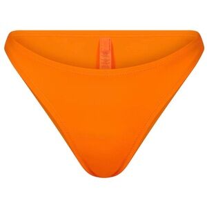 Skims Signature Swim. Orange Mid Coverage Bottom. Size Small.